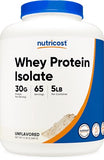 Nutricost Whey Protein Isolate Unflavored - 5LBS