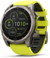 Garmin Fenix 8 Solar Sapphire Titanium Smartwatch - Amp Yellow/Graphite