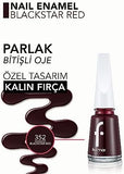 Flormar Nail Enamel - Blackstar Red (352) - Vibrant & Long-Lasting Color
