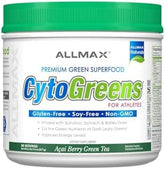 ALLMAX, CytoGreens, Premium Green Superfood for Athletes, Acai Berry Green Tea, 1.2 lbs (535 g)