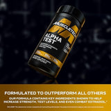 MuscleTech Testosterone Booster for Men, AlphaTest - T-Boost Mens Supplement with Tribulus Terrestris & Boron - Daily Male Gym Workout Supplements for Muscle Growth, Stamina & Energy - 120 Pills