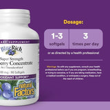 Natural Factors, BlueRich, Super Strength Blueberry Concentrate, 500 mg, 90 Softgels