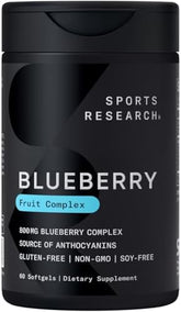 Sports Research Blueberry Concentrate Softgels: 800mg, 60 Count