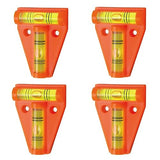 4-Piece Mini Spirit Level Set for Caravan and Motorhome Leveling