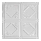 Ludington Matte White Ceiling Tile Sample (12x12 Inch) - Easy DIY Install