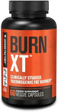 Jacked Factory Burn-XT Clinically Studied Fat Burner & Weight Loss Supplement - Appetite Suppressant & Energy Booster - with Acetyl L-Carnitine, Green Tea Extract and More - 60 Natural Diet Pills