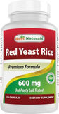 Best Naturals Red Yeast Rice 600mg - 120 Capsules