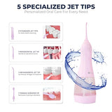 Dr. Aid Cordless Water Flosser & Portable Oral Irrigator (Pink)