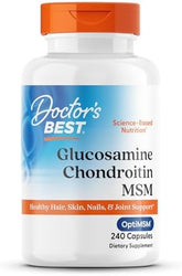 Doctor's Best, Glucosamine Chondroitin MSM with OptiMSM®, 240 Capsules