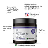 Nature's Greatest Secret Premium Antibacterial Colloidal Silver Aloe Vera Hydrogel with Lavender - 100g