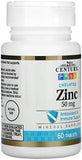 21st Century Chelated Zinc 50mg - 60 Tablets - Immune Support & Cellular Health