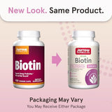 Jarrow Formulas Biotin 5000 mcg - 100 Capsules for Hair, Skin & Nails