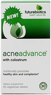 FutureBiotics Acne Advance with Colostrum: 90 Vegetarian Tablets for Clear Skin