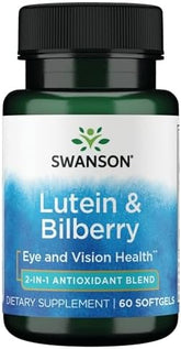 Swanson Lutein & Bilberry: Eye Health Support (60 Softgels)