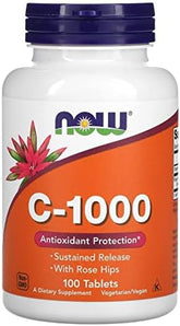 Now Foods Vitamin C 1000 Sustained Release 100 Tablets