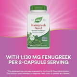 Nature's Way Fenugreek Seed - Traditional Lactation Support Supplement for Breastfeeding, 1130 mg, 320 Vegan Capsules