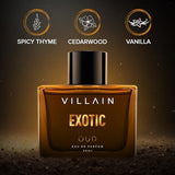 Villain Oud Perfume for Men - Masculine Long-Lasting Eau De Parfum 50ml