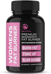 Fat Burners For Women | Weight Loss Pills for Women Belly Fat | Raspberry Ketones | Appetite Suppressant, Metabolism Booster & Bloating Relief | Diet Pills, Weight Loss Supplements | 60 Capsules