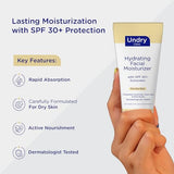 Facial Moisturizer with SPF30 Sunscreen - 80ml - For Dry Skin - Men & Women - Long-Lasting Hydration
