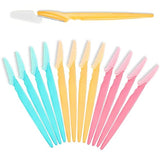 12 Pcs Eyebrow Razor for Women & Men - Facial Hair Remover & Dermaplaning Tool with Safety Cover