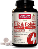 Jarrow Formulas Methyl Folate Lozenges - 800 mcg, Cherry Flavor, 60 Count - Folate Support