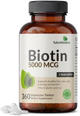 Futurebiotics, Biotin , 5,000 mcg, 360 Vegetarian Tablets