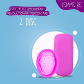 Lemme Be Reusable Menstrual Disc: 12-Hour Leak-Free Period Protection