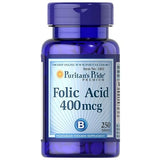 Puritan's Pride Folic Acid 400 mcg Supplement - 250 Tablets