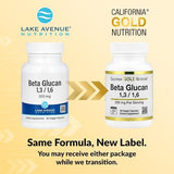 California Gold Nutrition Beta Glucan 1-3, 1-6, 200mg - Immune Support - 60 Veggie Capsules