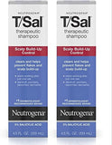 Neutrogena T/Sal Therapeutic Shampoo - Salicylic Acid for Scalp Build-Up Control - 4.5 fl. oz (Pack of 2)
