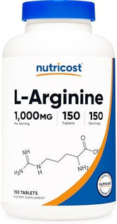 Nutricost L-Arginine 1000mg Tablets: 150 Tablets