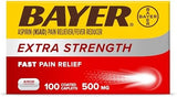 Bayer Extra Strength Aspirin 500mg - 100 Tablets