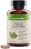 NatureWise Total Colon Care Fiber Cleanse with Herbal Laxatives, Prebiotics, & Digestive Enzymes for Healthy Elimination, Safe Digestion & Weight,...