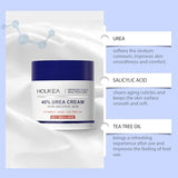 40% Urea Foot Cream - Intense Moisturizer for Cracked Heels & Overnight Repair