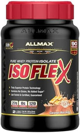 ALLMAX, ISOFLEX®, Pure Whey Protein Isolate, Caramel Macchiato, 2 lbs (907 g)