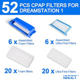 52-Piece CPAP Filter Kit for Philips Respironics Dreamstation