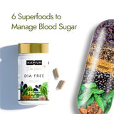 Kapiva 100% Natural Dia Free Capsules - Sugar Level Management (60 Count)