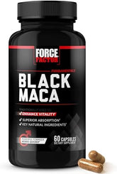 Force Factor Black Maca Root Vitality Supplement for Men - 1000mg, 60 Capsules, Natural Maca Negra Extract, Superior Absorption, Fundamentals Series