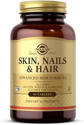 Solgar, Skin, Nails & Hair, Advanced MSM Formula, 60 Tablets