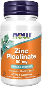 Now Foods Supplements Zinc Picolinate 50 Mg Supports Enzyme Functions Immune Support 60 Veg Capsules