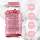 Flat Tummy Apple Cider Vinegar Gummies, 60 Count – ACV Gummies, Detox, Support Gut Health – Vegan-Friendly, Non-GMO - Beet and Pomegranate Superfood Powders, Vitamins B6, B9 & B12