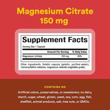 Natural Factors Magnesium Citrate 150mg - 360 Capsules for Muscle & Nerve Support