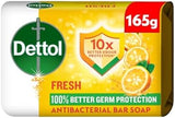 Dettol Fresh Antibacterial Soap Bars (4 Pack) - Citrus & Orange Blossom