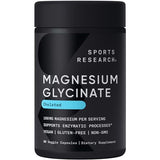 Sports Research Chelated Magnesium Glycinate 160mg (90 Vegan Capsules)