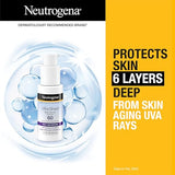 Neutrogena Ultra Sheer Moisturizing Face Serum with Vitamin E & SPF 60+ - All Day Facial Sunscreen, Fragrance-Free, 1.7 oz