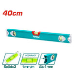 TOTAL Spirit Level TMT24016 - 2-Bubble Level for Accurate Measurements