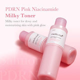 medicube PDRN Pink Niacinamide Milky Toner | Hydrating, Moisturizing, and Soothing Toner for Glass Glow Skin | Korean Skincare