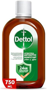 Dettol Antiseptic Disinfectant Liquid (750ml) - Powerful Germ Protection