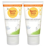 Burt's Bees Baby Diaper Rash Ointment - Maximum Strength 40% Zinc Oxide 3 oz Pack of 2