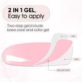 Nicedeco UV/LED Gel Polish - Salon-Grade 2-Step System with Removable Wear